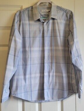 Calvin Klein Infinite Cool No Iron Dress Shirt Size Large 16-16.5